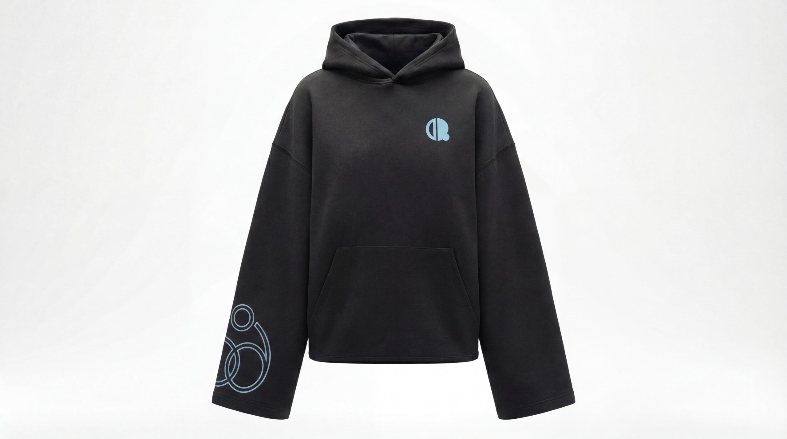 Blue Vintage " 99 DALQON Black Hoodie