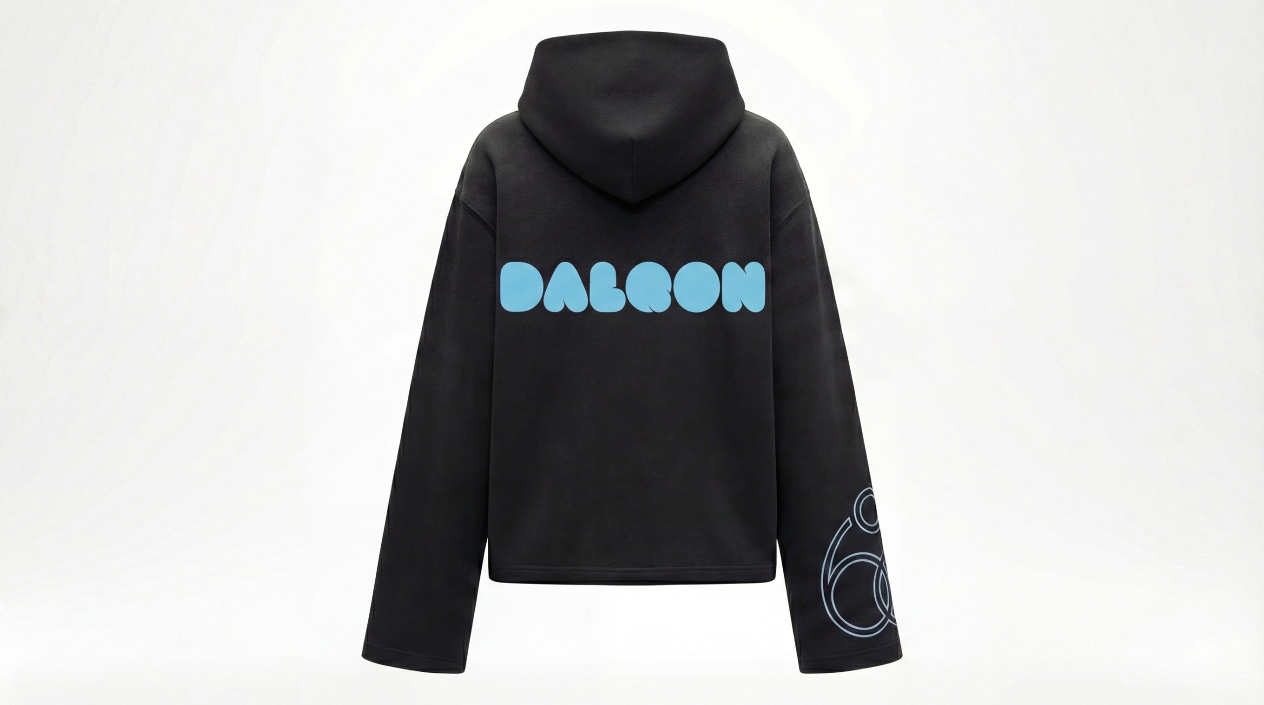 Blue Vintage " 99 DALQON Black Hoodie
