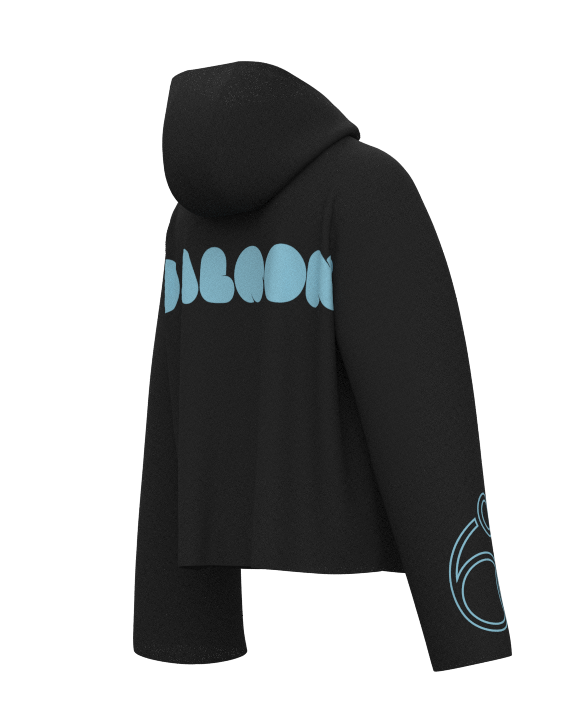 Blue Vintage " 99 DALQON Black Hoodie
